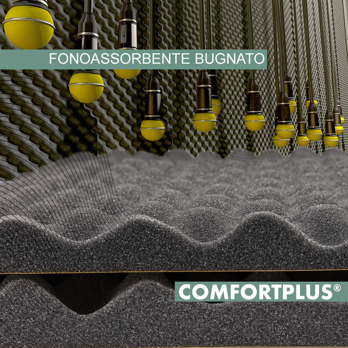 ComfortPlus® bugnato 25 mm fonoassorbente autoadesivo 4 mq