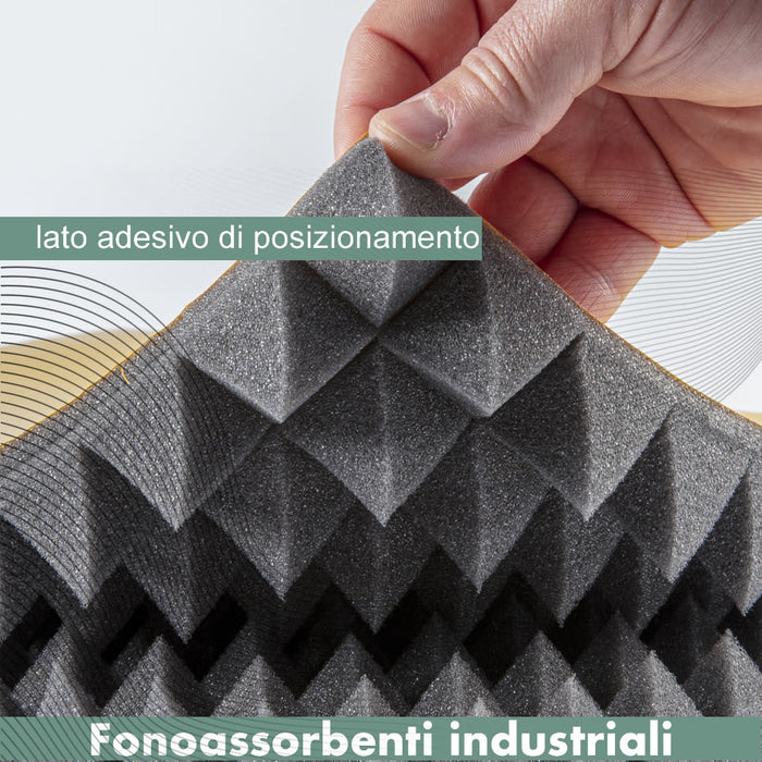 ComfortPlus® piramidale fonoassorbente autoadesivo 4 mq