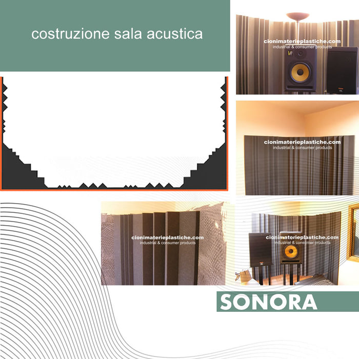 Sonora set studio completo - 2 CORNER BASS - 4 PERIMETRIC / 3,6 mq