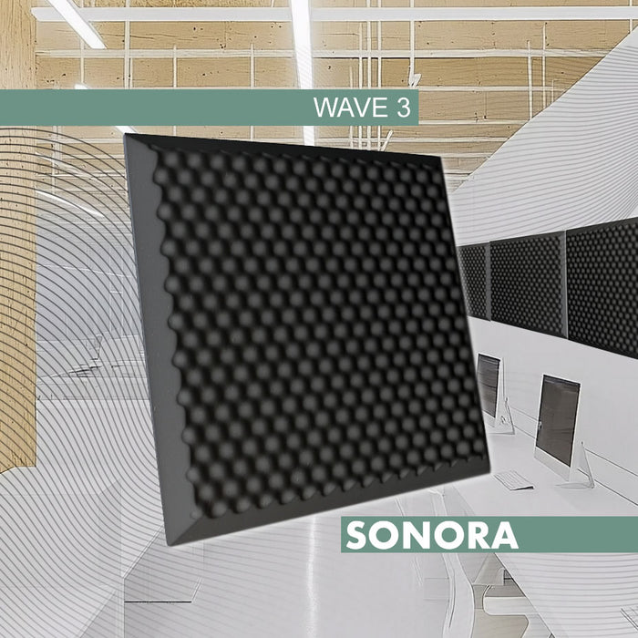 Sonora WAVE 3 12 pannelli assorbitore acustico 50x50x5 cm / 3 mq