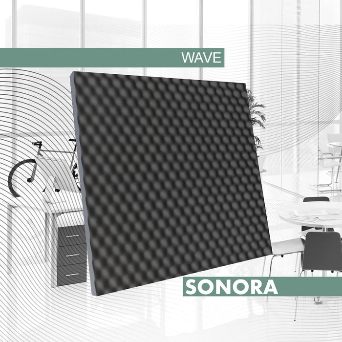 Sonora WAVE 12 pannelli assorbitore acustico 50x50x5 cm / 3 mq