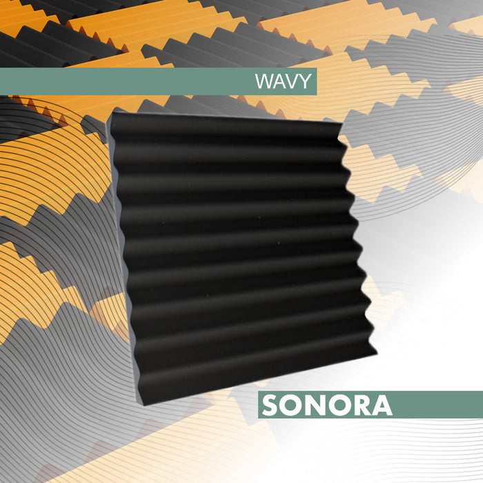 Sonora WAVY 12 pannelli assorbitore acustico 50x50x5 cm / 3 mq